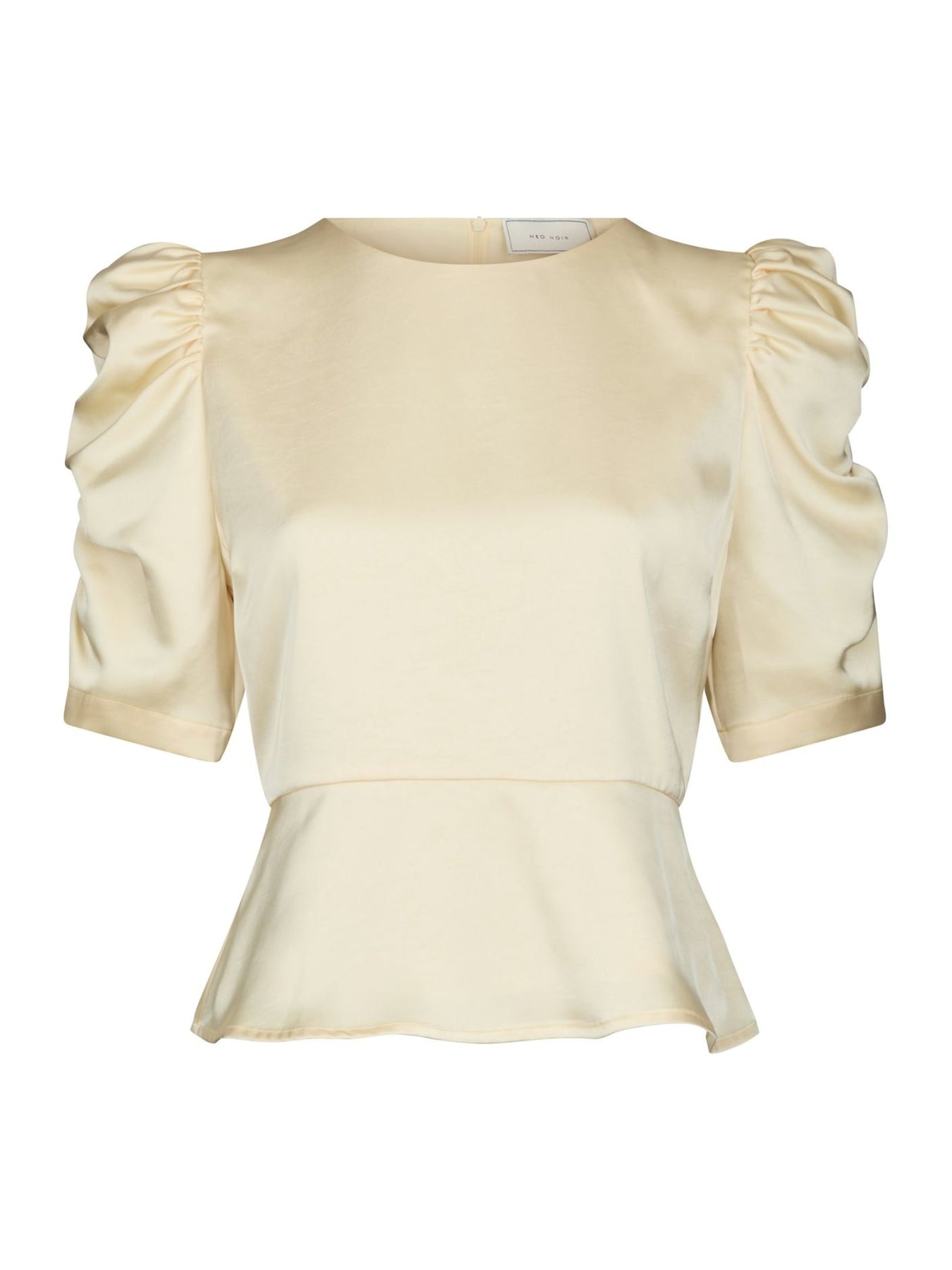 Benua Heavy Sateen Blouse - Ljusgul