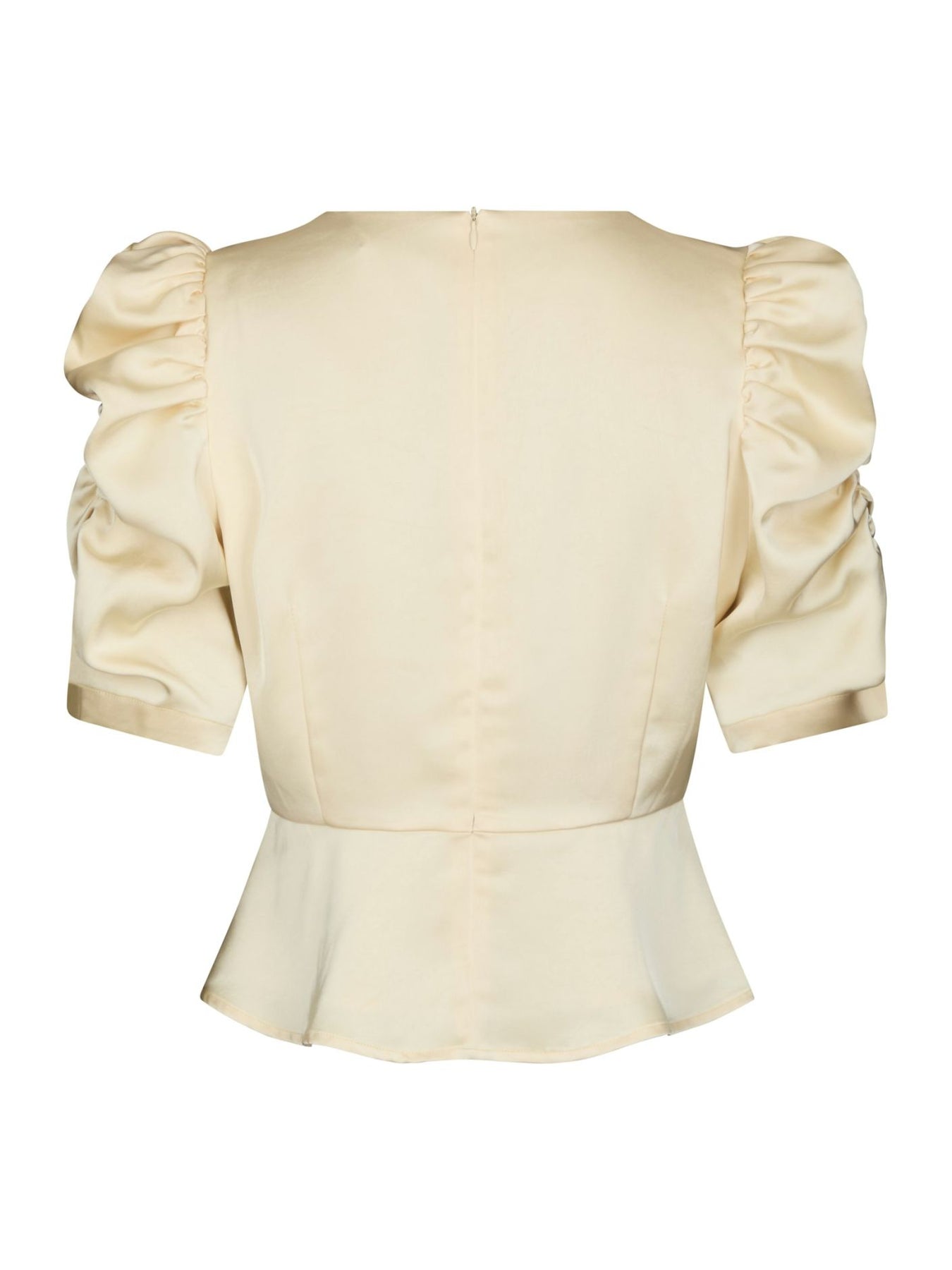 Benua Heavy Sateen Blouse - Ljusgul