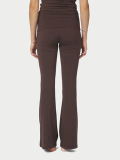 Ulianna Leggings Pants - Chocolate Brown