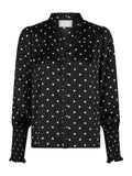 Camisa Dot Blouse - Svart