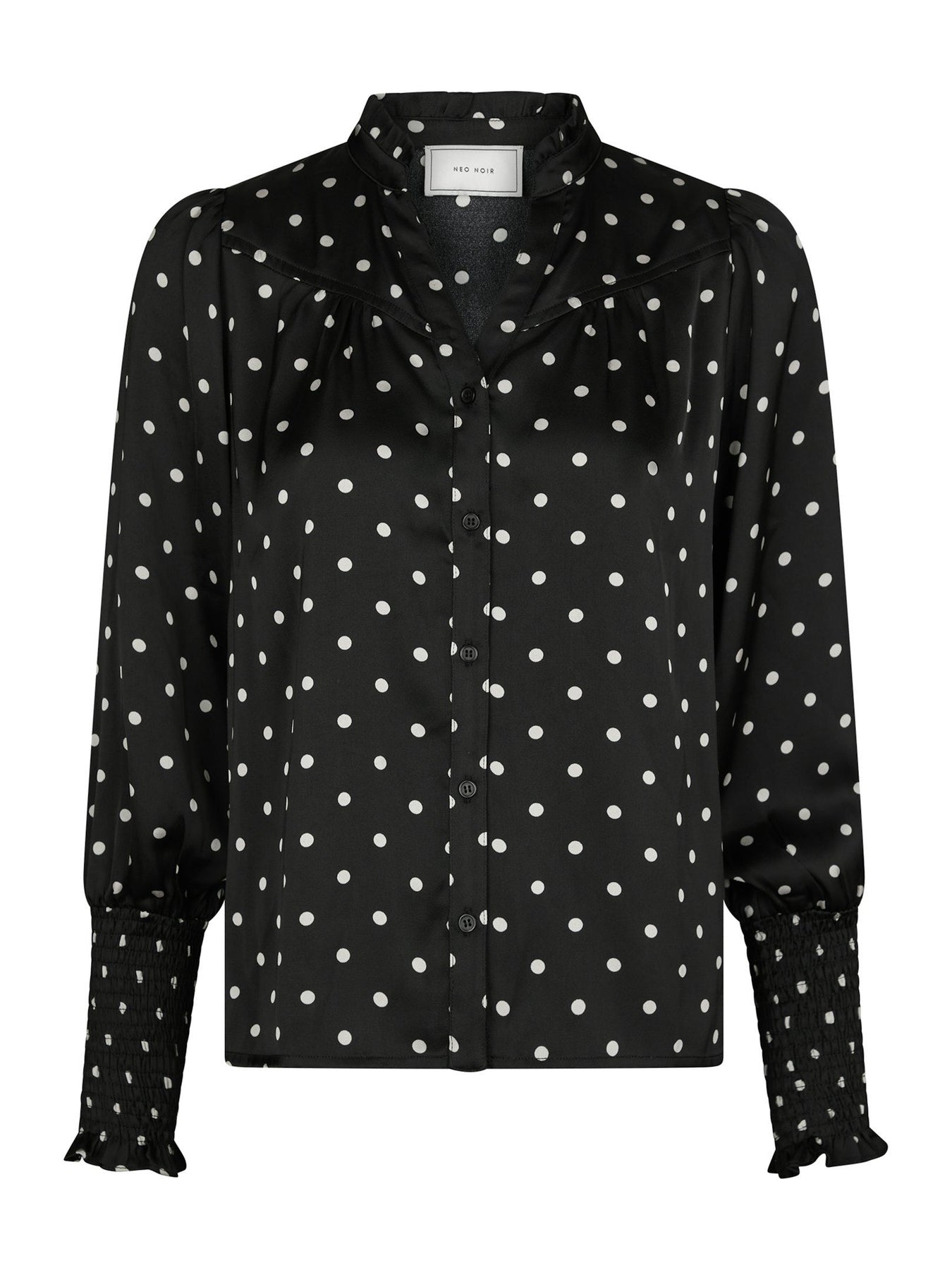 Camisa Dot Blouse - Svart