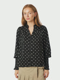 Camisa Dot Blouse - Svart