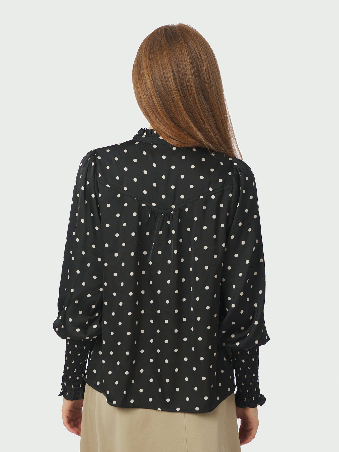 Camisa Dot Blouse - Svart
