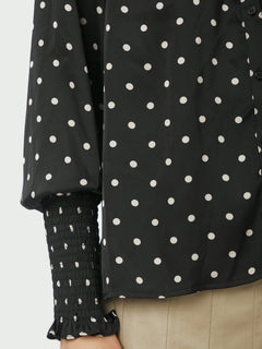 Camisa Dot Blouse - Black