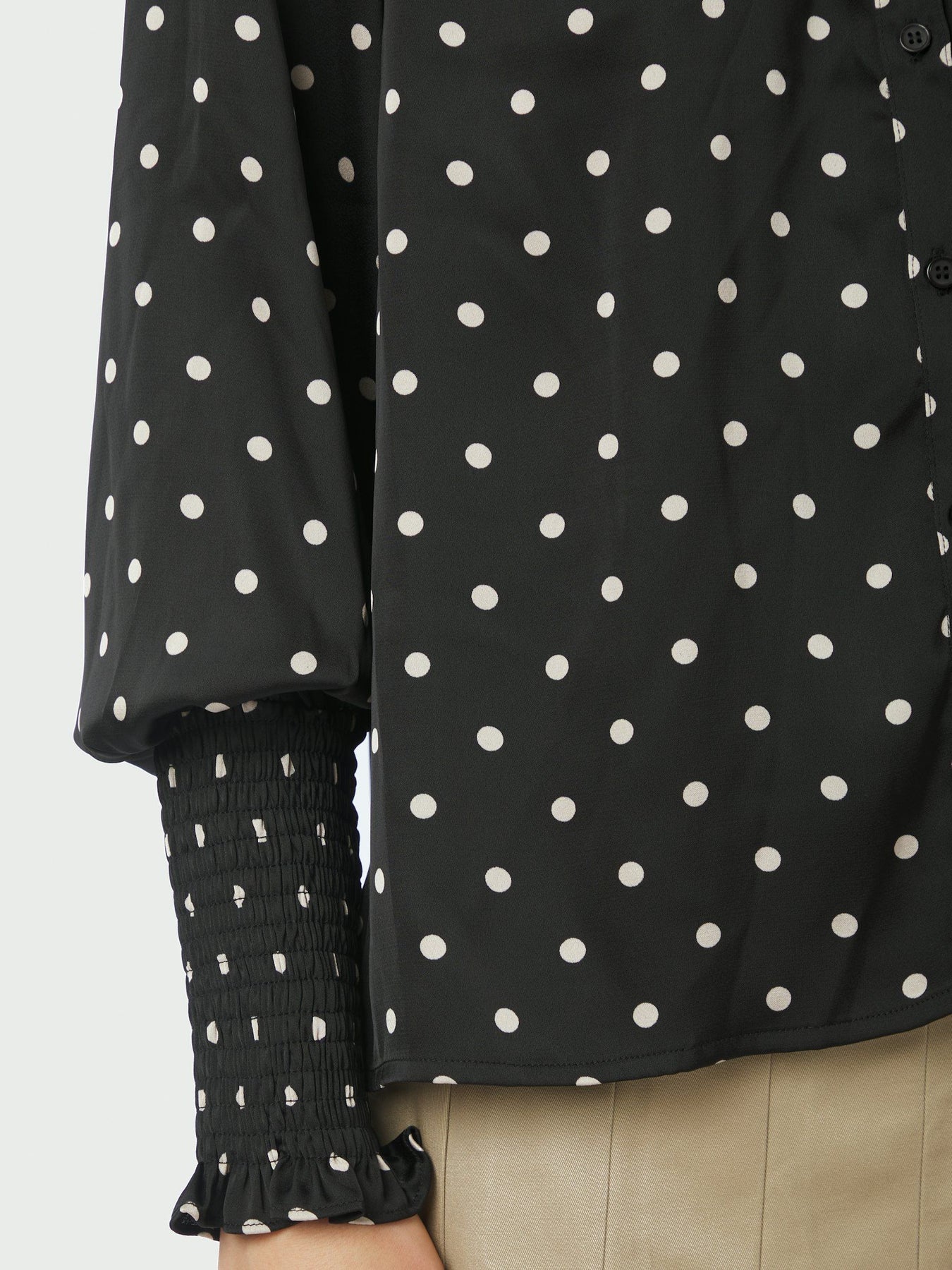 Camisa Dot Blouse - Svart