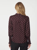 Camisa Dot Blouse - Burgundy