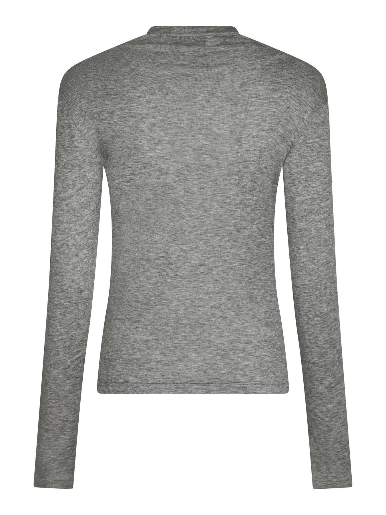 Teddu Fine Rib Blus - Antracit Melange