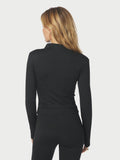 Nolana Zip Blouse - Svart