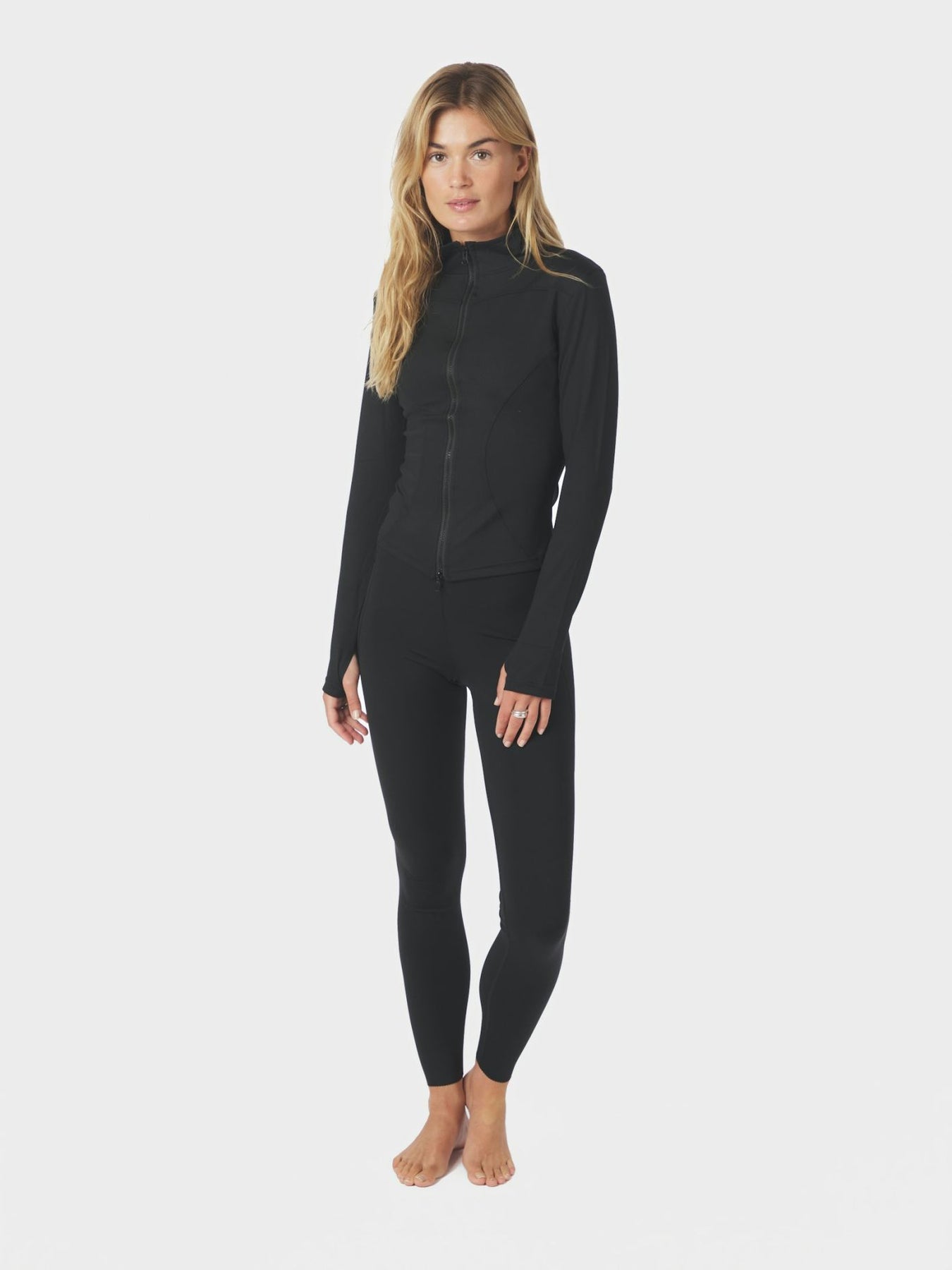 Nolana Zip Blouse - Svart
