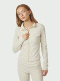 Nolana Zip Blouse - Ivory