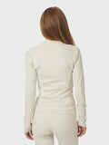 Nolana Zip Blouse - Ivory
