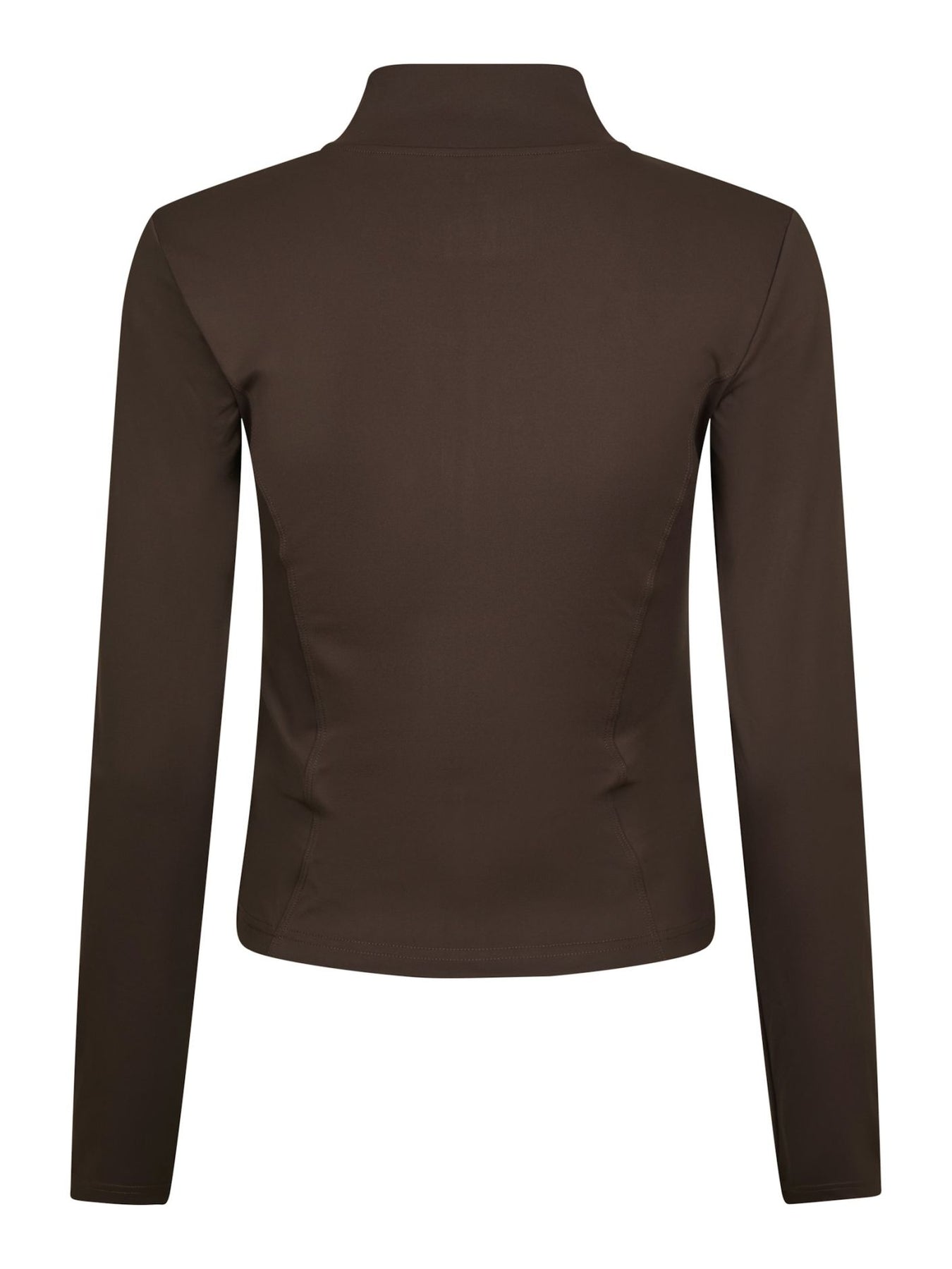 Nolana Zip Blouse - Chokladbrun