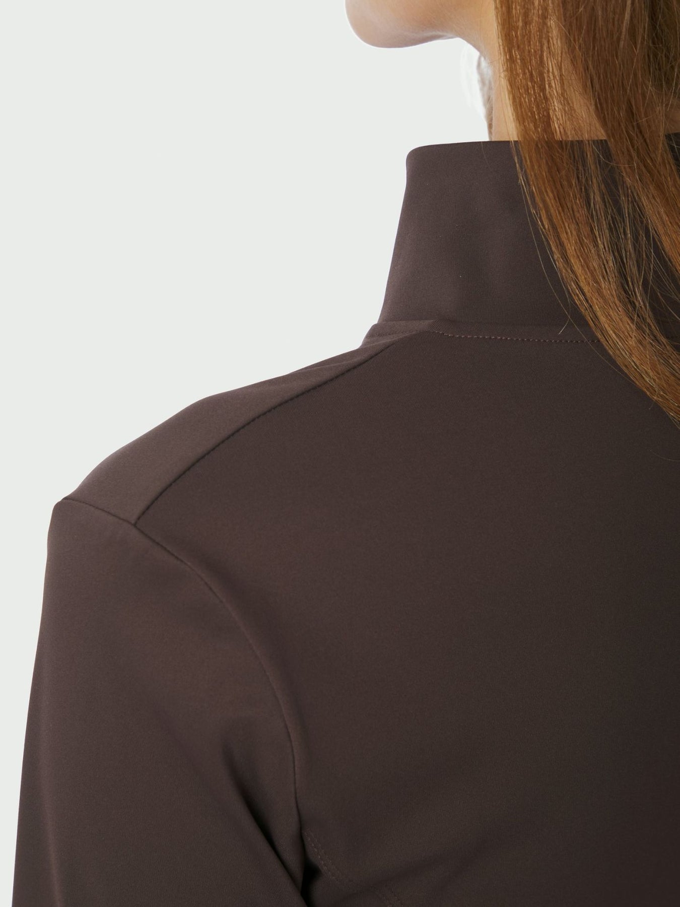 Nolana Zip Blouse - Chokladbrun