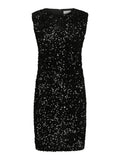Fanya Velvet Sequins Klänning - Svart