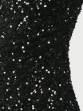 Fanya Velvet Sequins Klänning - Svart