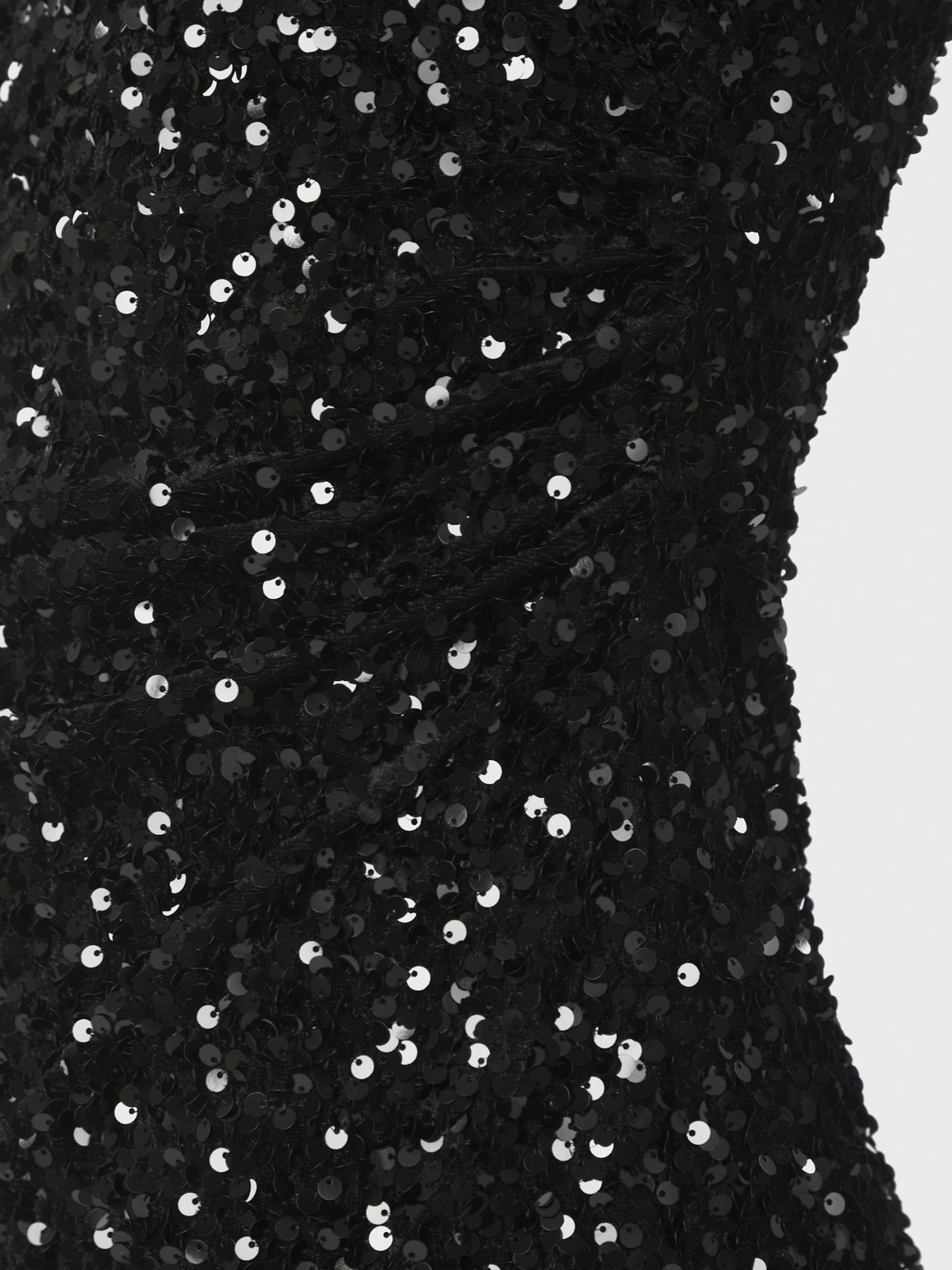 Fanya Velvet Sequins Klänning - Svart