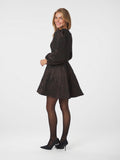 Milly Brocade Dress - Mörkbrun
