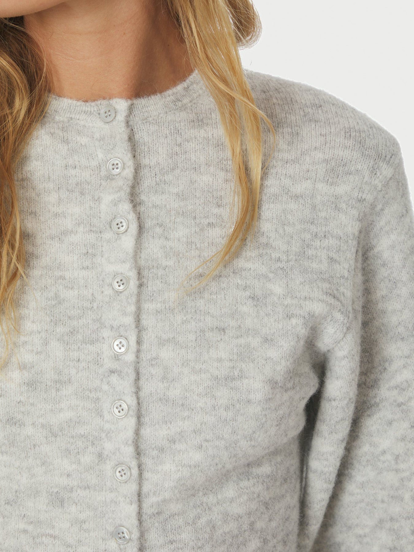 Briano Soft Knit Kofta - Light Grey Melange