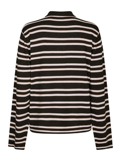 Mala Polo Knit Blouse - Dark Brown