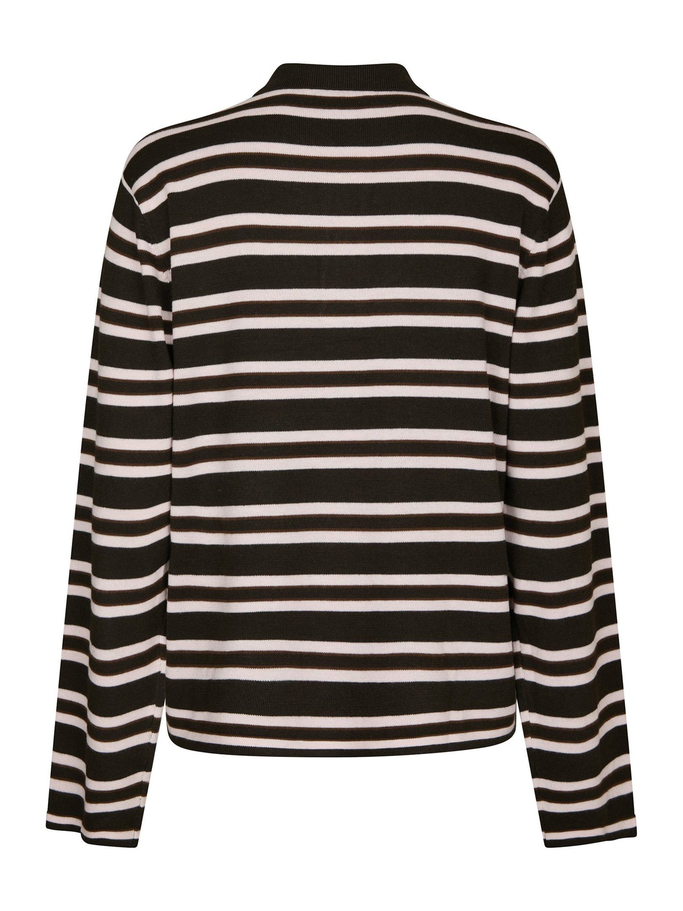 Mala Polo Knit Blouse - Mörkbrun