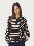 Mala Polo Knit Blouse - Mörkbrun