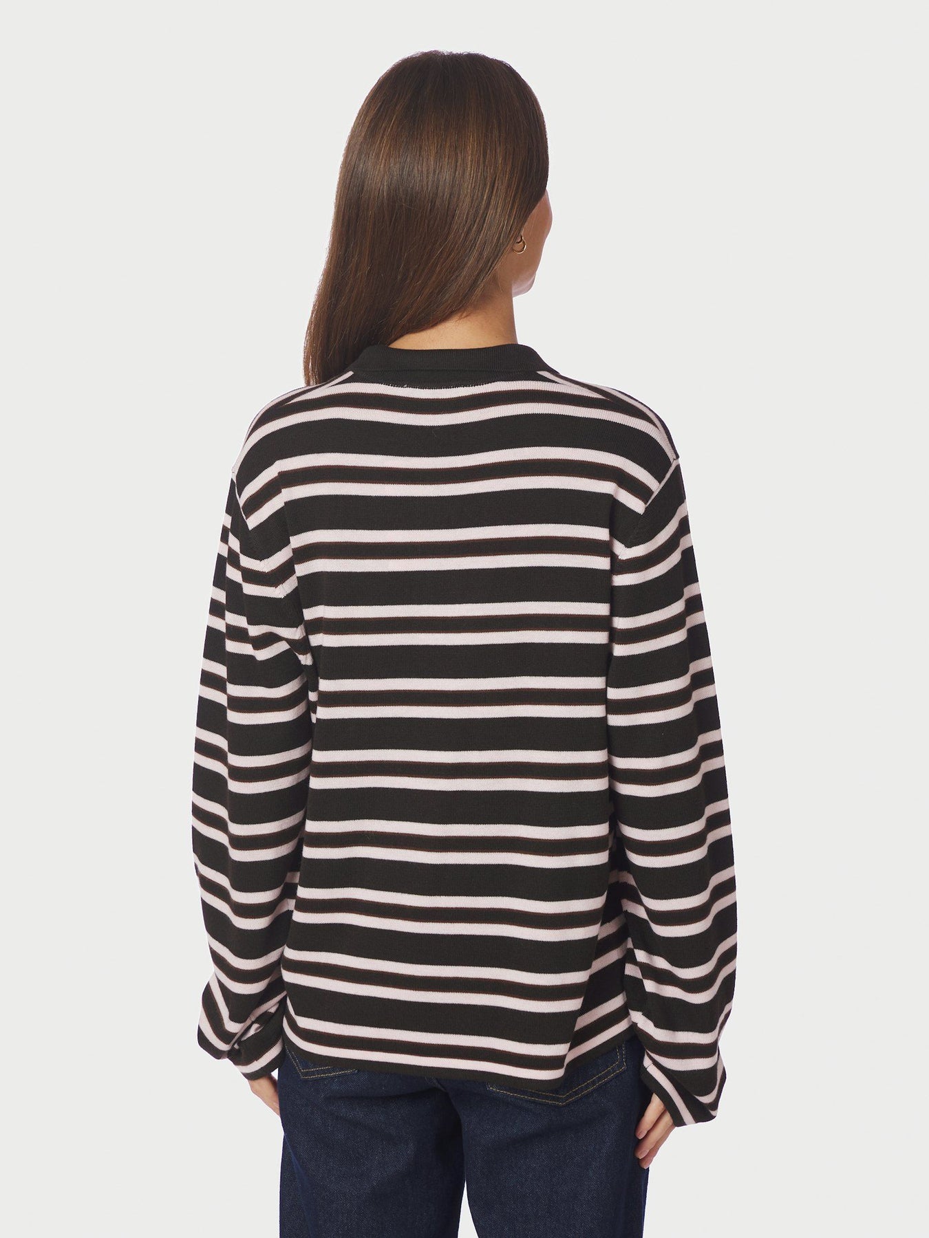 Mala Polo Knit Blouse - Mörkbrun