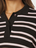 Mala Polo Knit Blouse - Mörkbrun