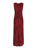 Kelsa Rose Dress - Mörkröd