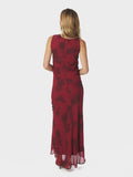 Kelsa Rose Dress - Mörkröd