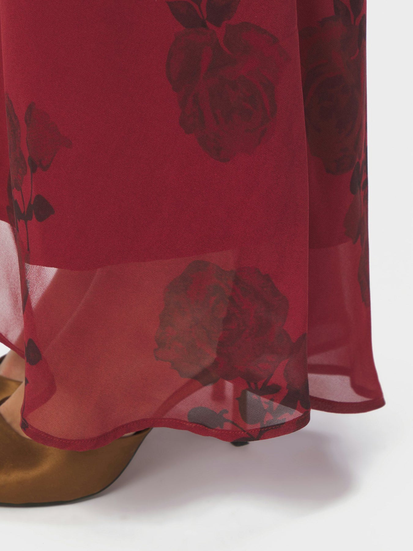 Kelsa Rose Dress - Mörkröd