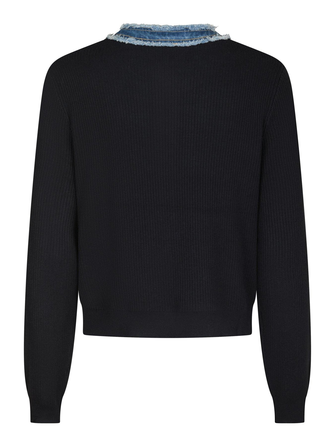Zelma Knit Denim Kofta - Navy