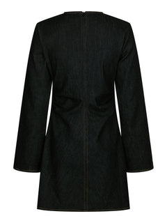 Jumari Denim Dress - Black