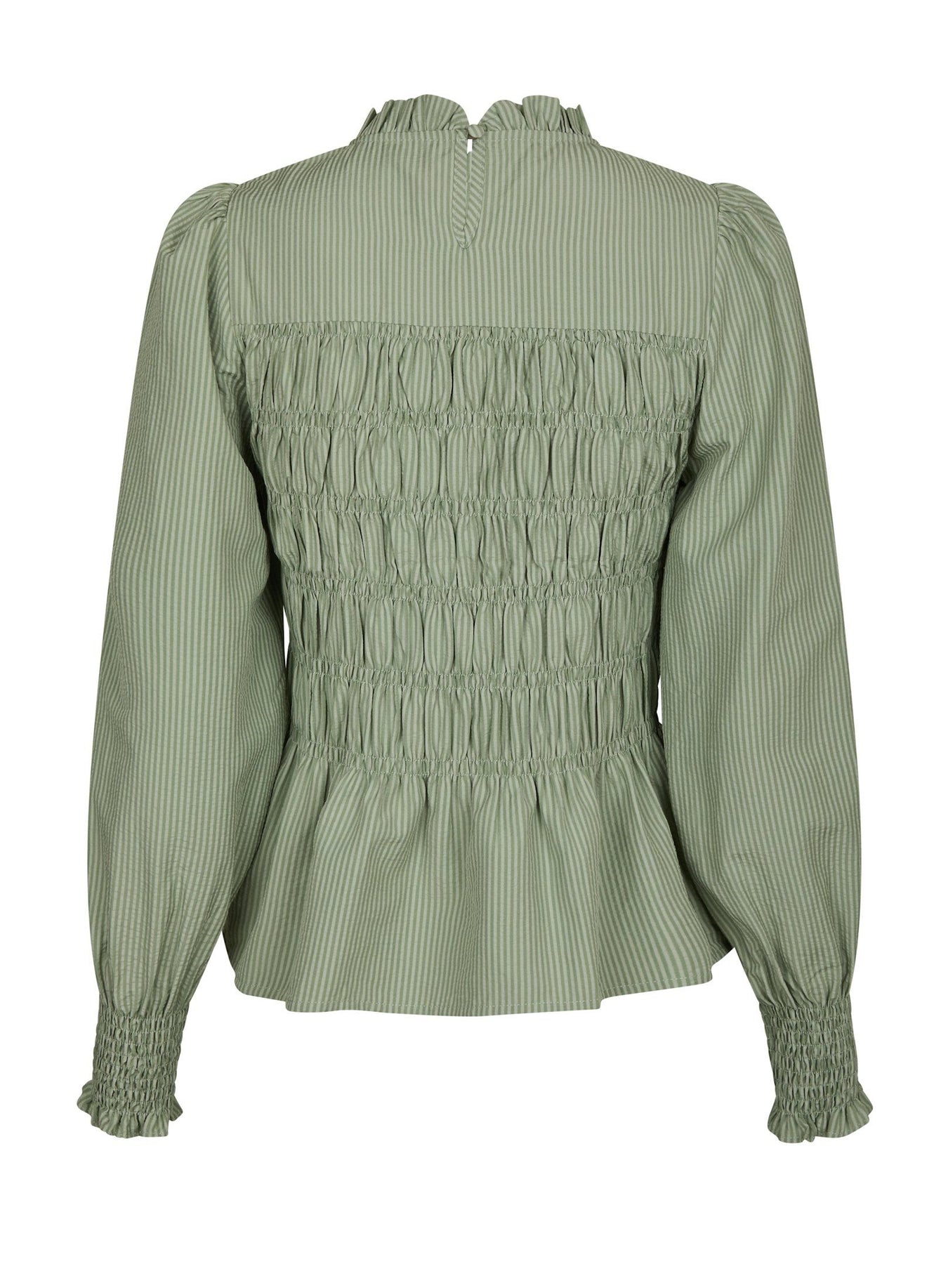 Possa Stripe Blus - Dusty Green