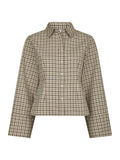 Rosa Checked Shirt - Beige