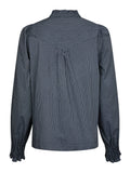 Astrida Stripe Stone Blus - Navy