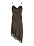 Sorelle Lace Dress - Mörkbrun