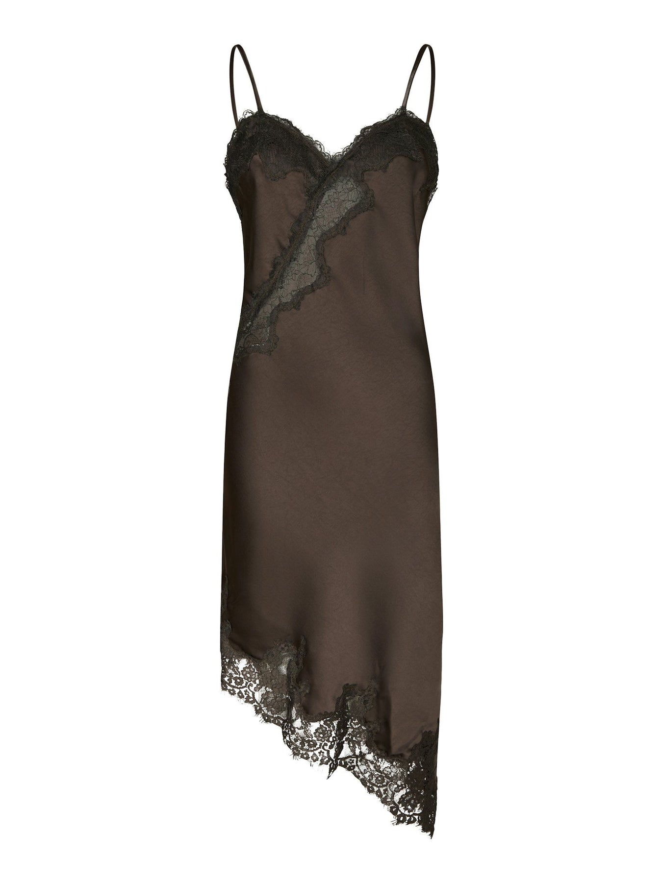 Sorelle Lace Dress - Mörkbrun