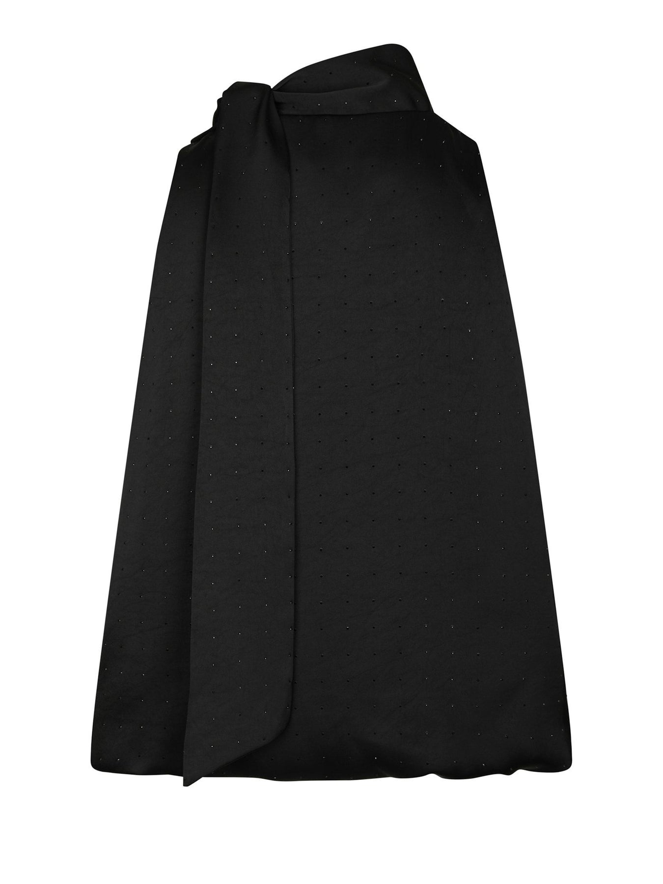 Veda Heavy Sateen Bedaz Top - Svart