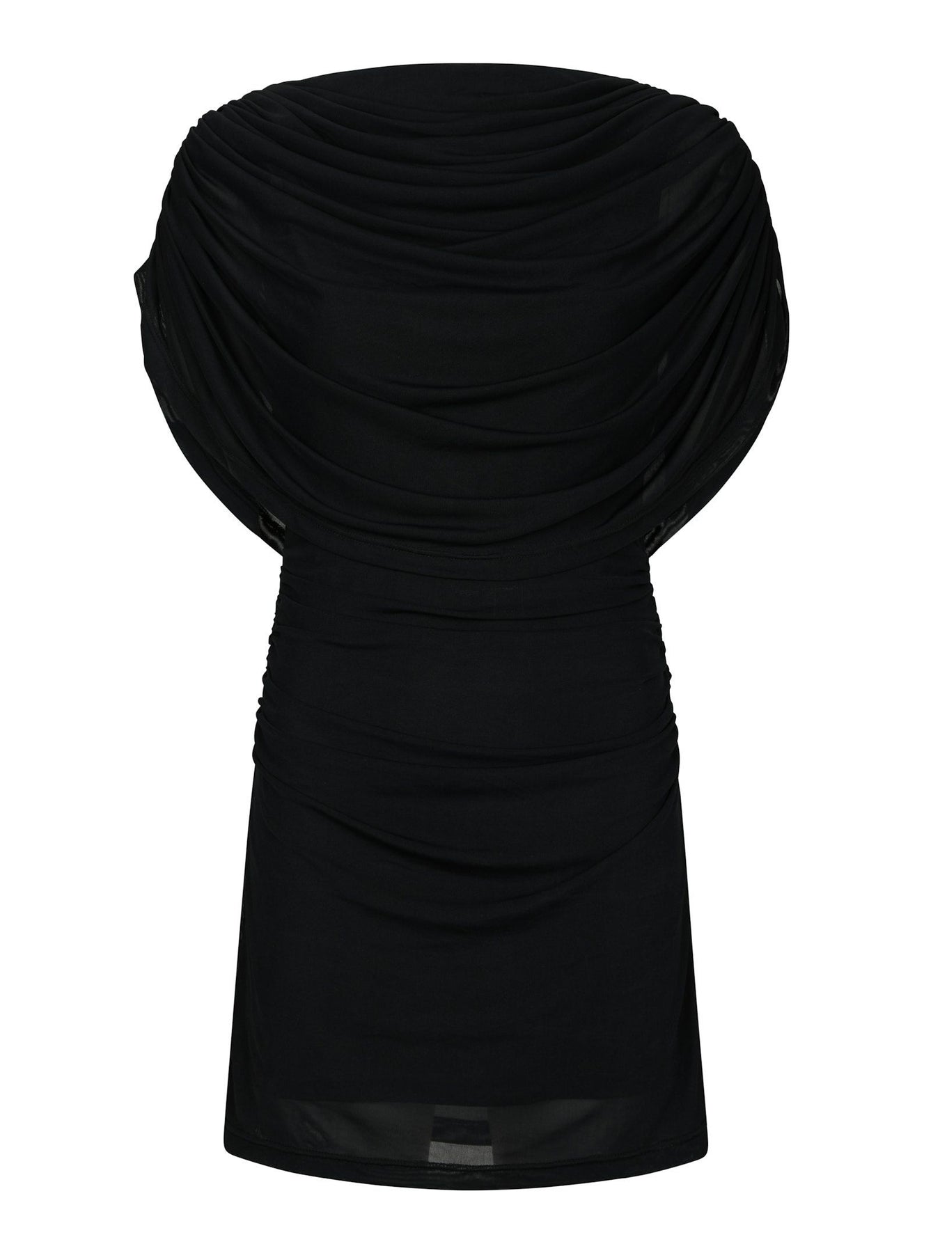 Mottuna Drapy Mesh Dress - Svart