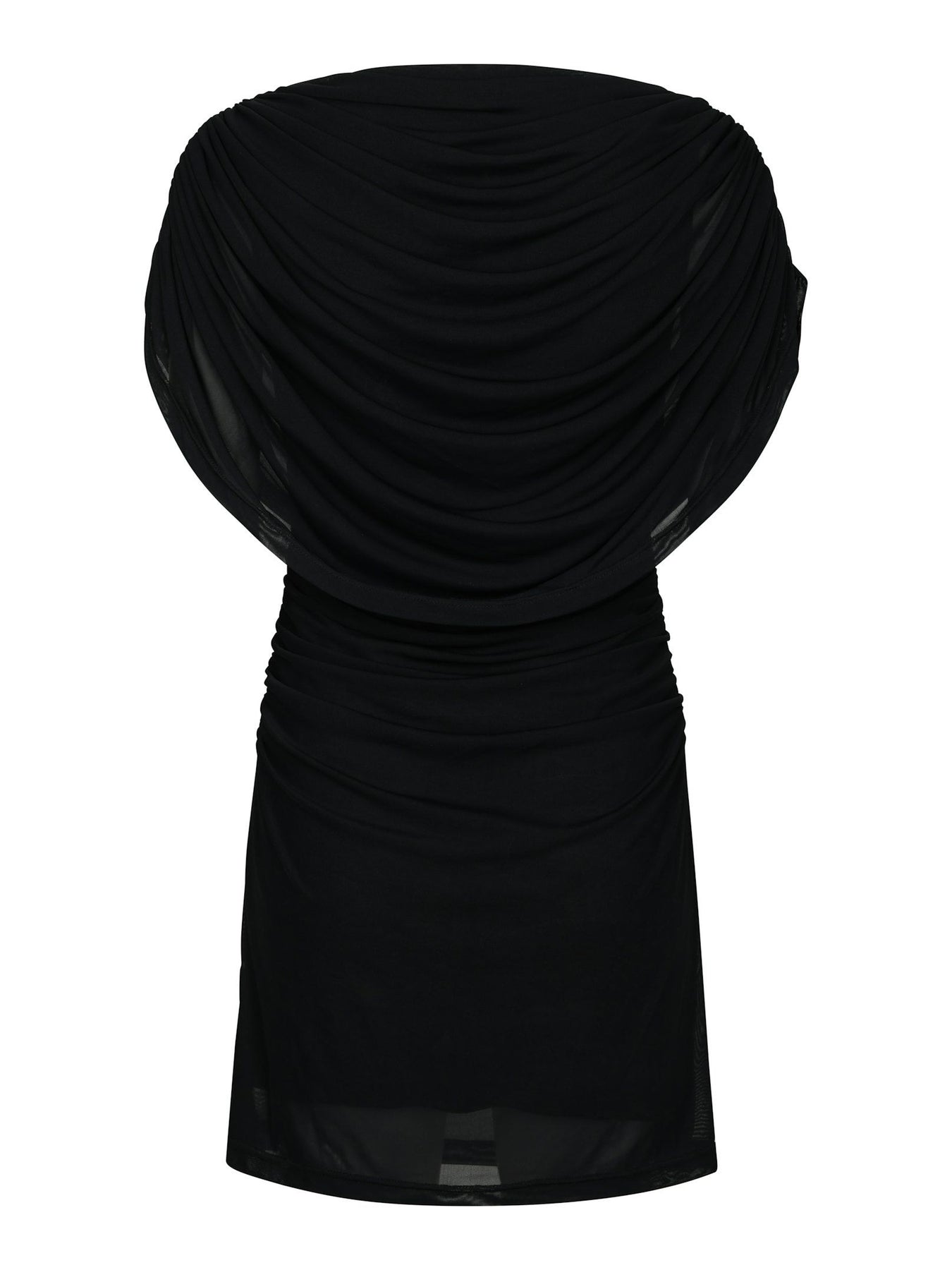 Mottuna Drapy Mesh Dress - Svart