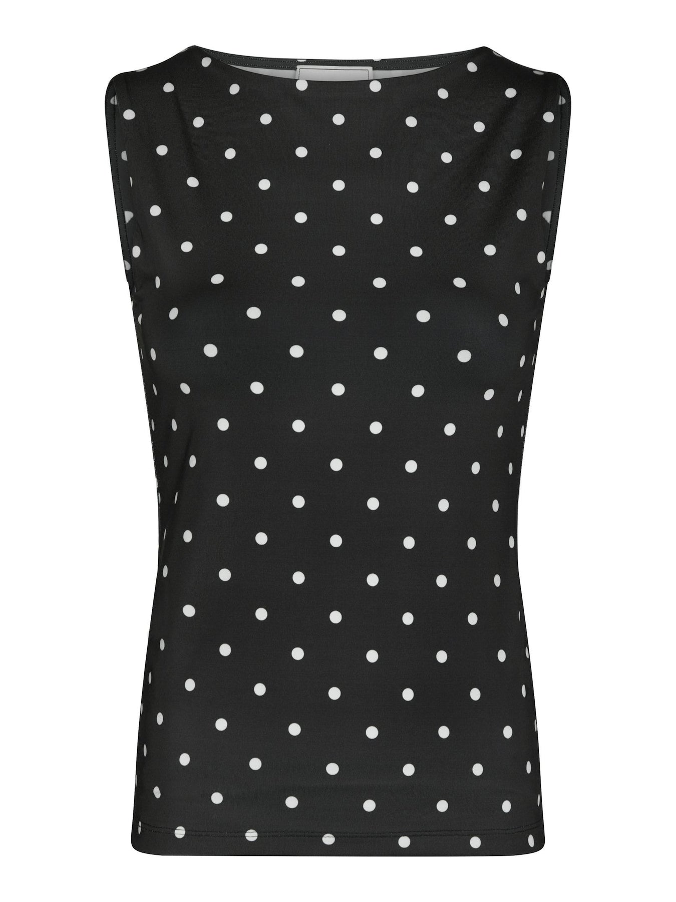 Ditty Jersey Dot Top - Svart
