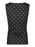 Ditty Jersey Dot Top - Svart