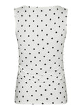 Ditty Jersey Dot Top - Vit