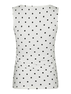 Ditty Jersey Dot Top - White
