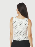 Ditty Jersey Dot Top - Vit