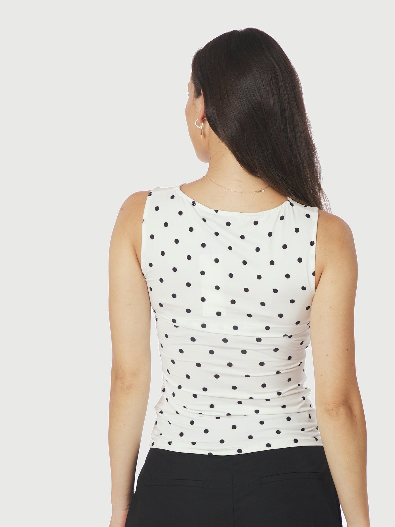 Ditty Jersey Dot Top - Vit