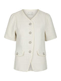 Faina Boucle Blus - Off White