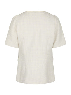 Faina Boucle Blouse - Off White