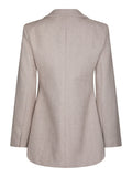Bowie Herringbone S Blazer - Sand