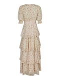Sable Meadow Printed Dress - Creme